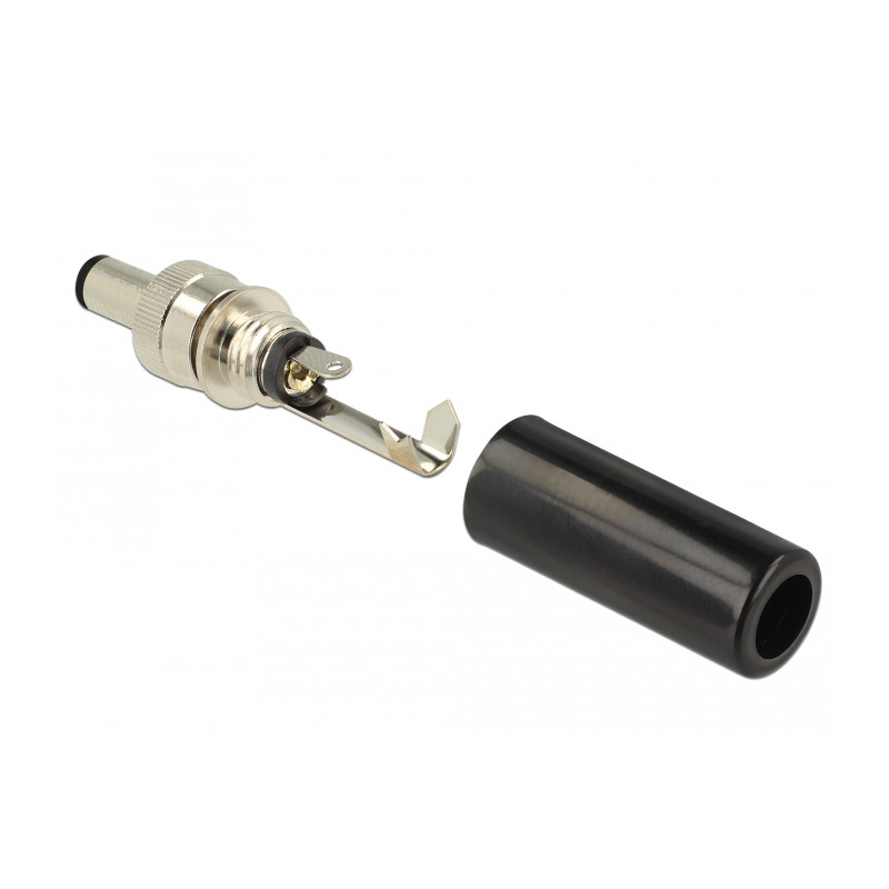 Delock Steckverbinder DC 5,5 x 2,1 mm mit Länge 12,0 mm Hohlstecker Lötversion