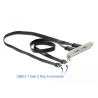 Delock USB 10 Gbps Slotblech mit 2 x USB Type-C™ Port