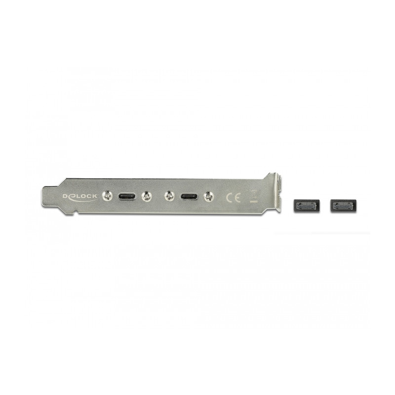 Delock USB 10 Gbps Slotblech mit 2 x USB Type-C™ Port