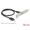 Delock USB 10 Gbps Slotblech mit 1 x USB Type-C™ Port
