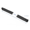 Delock Geflechtschlauch mit Reißverschluss hitzebeständig 2 m x 20 mm schwarz