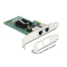 Delock PCI Express x1 Netzwerkkarte Gigabit LAN 2 x RJ45 i82576
