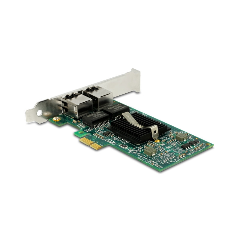 Delock PCI Express x1 Netzwerkkarte Gigabit LAN 2 x RJ45 i82576