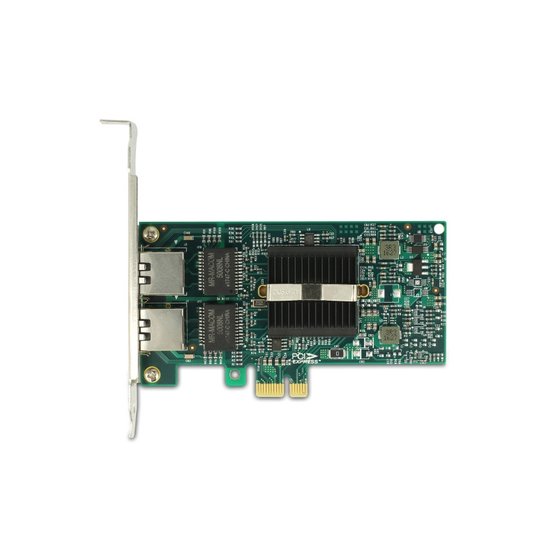 Delock PCI Express x1 Netzwerkkarte Gigabit LAN 2 x RJ45 i82576