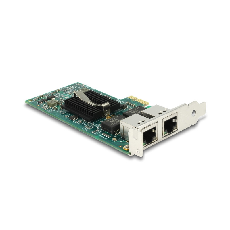 Delock PCI Express x1 Netzwerkkarte Gigabit LAN 2 x RJ45 i82576