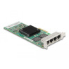 Delock PCI Express x4 Netzwerkkarte Gigabit LAN 4 x RJ45 i350