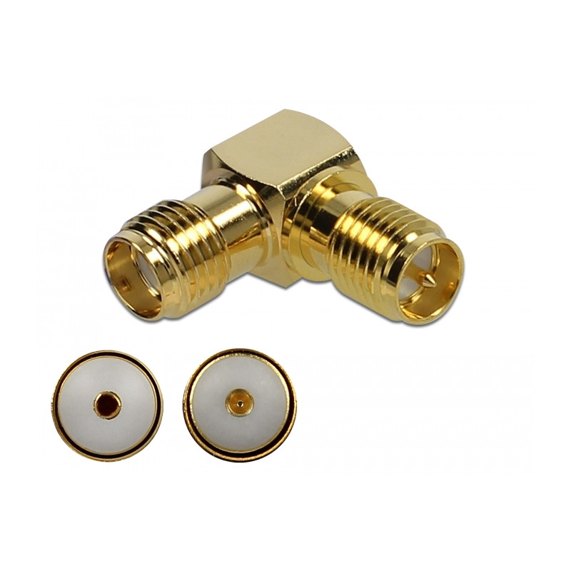 Delock Adapter SMA Buchse zu RP-SMA Buchse 90° 10 GHz