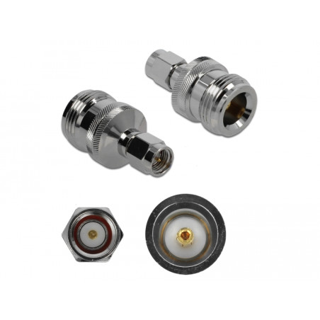 Delock Adapter N Buchse zu SMA Stecker 10 GHz