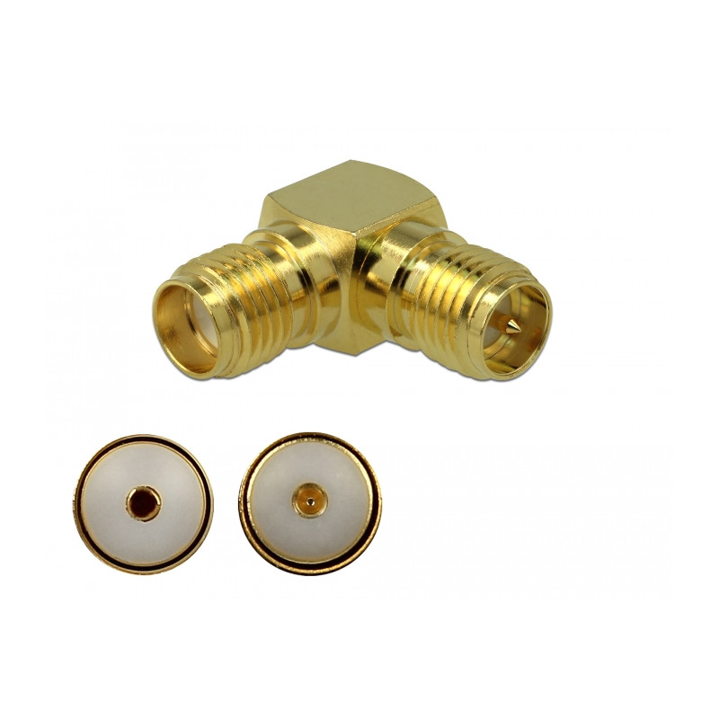 Delock Adapter SMA Buchse zu RP-SMA Buchse 90° 3 GHz