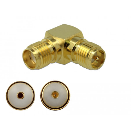 Delock Adapter SMA Buchse zu RP-SMA Buchse 90° 3 GHz