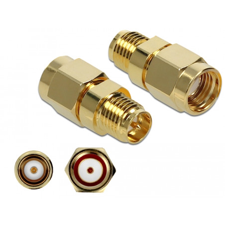 Delock Adapter RP-SMA Stecker zu RP-SMA Buchse 10 GHz