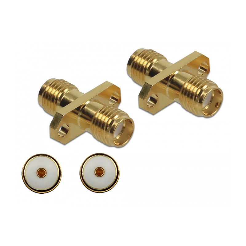 Delock Adapter SMA Buchse zu SMA Buchse zum Einbau 10 GHz