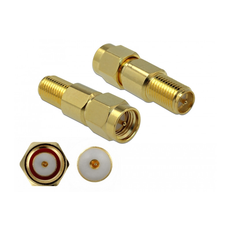 Delock Adapter SMA Stecker zu RP-SMA Buchse 3 GHz
