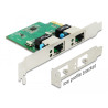 Delock PCI Express x1 Netzwerkkarte Gigabit LAN 2 x RJ45 RTL8111