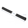 Delock Gewebeschlauch selbstschließend hitzebeständig 2 m x 8 mm schwarz