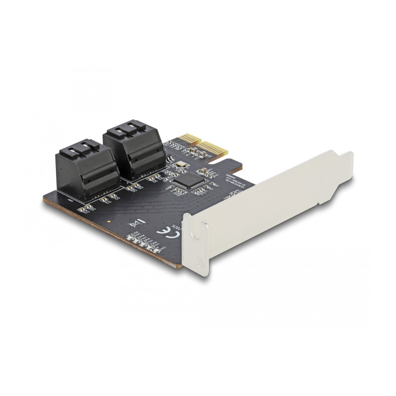 Delock 4 Port SATA PCI Express x1 Karte - Low Profile Formfaktor