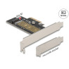 Delock PCI Express x4 Karte zu 1 x intern NVMe M.2 Key M 80 mm - Low Profile Formfaktor