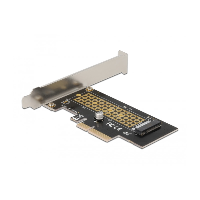 Delock PCI Express x4 Karte zu 1 x intern NVMe M.2 Key M 80 mm - Low Profile Formfaktor