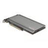 Delock PCI Express x16 Karte zu 4 x intern NVMe M.2 Key M mit Kühlkörper und Lüfter - Bifurcation