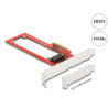 Delock PCI Express x4 Karte zu 1 x EDSFF E1.S Slot - Low Profile Formfaktor