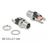 Delock Steckverbinder DC 5,5 x 2,1 x 12,0 mm Buchse zum Einbau Lötversion