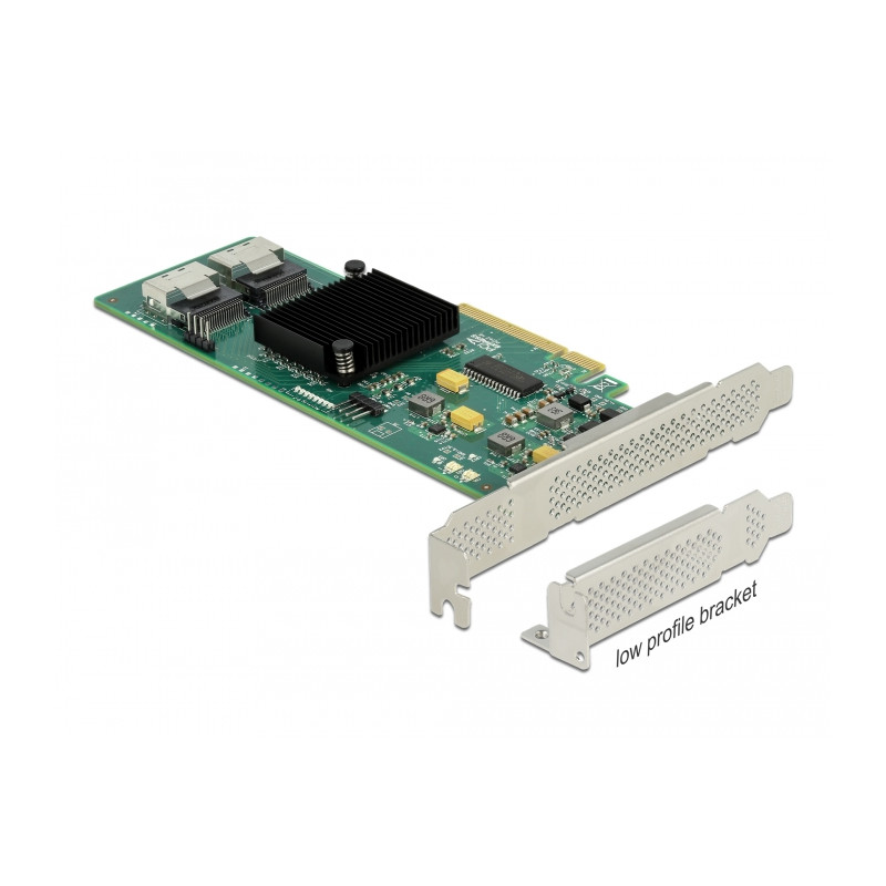 Delock 8 Port SATA PCI Express x8 Karte mit Anschlusskabel