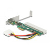 Delock Riser Karte PCI Express x1 zu 1 x PCI 32 Bit 5 V Slot Broadcom