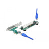 Delock Riser Karte PCI Express x1 zu 1 x PCI 32 Bit Slot mit 60 cm Kabel
