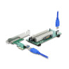 Delock Riser Karte PCI Express x1 zu 2 x PCI 32 Bit Slot mit 60 cm Kabel