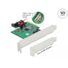 Delock PCI Express x4 Karte zu 1 x intern USB 3.2 Gen 2 Key B 20 Pin Buchse