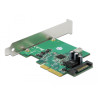 Delock PCI Express x4 Karte zu 1 x intern USB 3.2 Gen 2 Key B 20 Pin Buchse