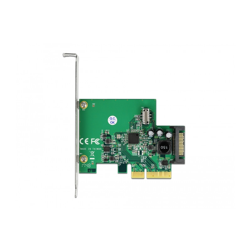 Delock PCI Express x4 Karte zu 1 x intern USB 3.2 Gen 2 Key B 20 Pin Buchse