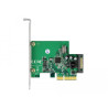 Delock PCI Express x4 Karte zu 1 x intern USB 3.2 Gen 2 Key B 20 Pin Buchse