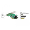 Delock PCI Express x4 Karte zu 1 x intern USB 3.2 Gen 2 Key B 20 Pin Buchse