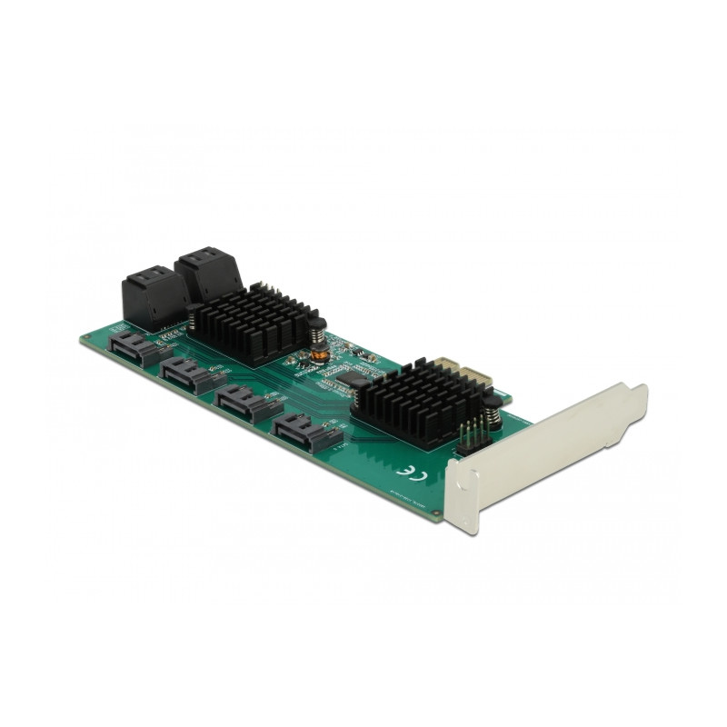 Delock 8 Port SATA PCI Express x1 Karte - Low Profile Formfaktor