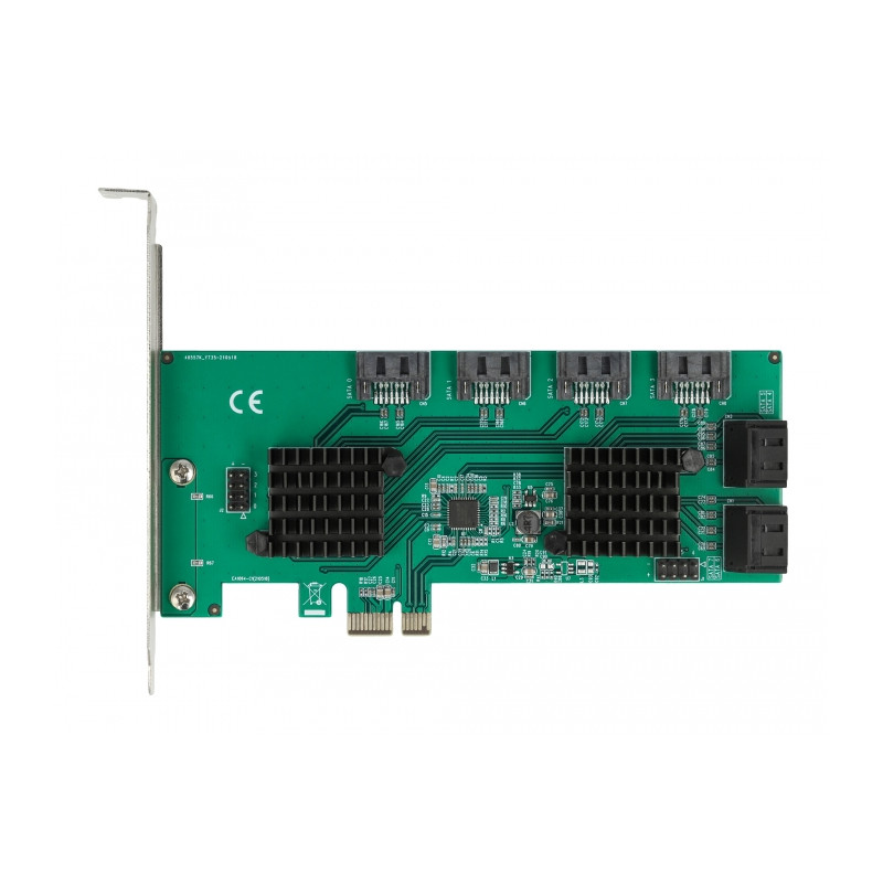 Delock 8 Port SATA PCI Express x1 Karte - Low Profile Formfaktor