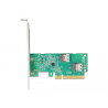 Delock PCI Express 4.0 x8 Karte zu 2 x intern SFF-8654 4i NVMe - Bifurcation - Low Profile Formfaktor