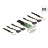 Delock PCI Express 4.0 x16 Karte zu 4 x SFF-8639 NVMe - Bifurcation - Low Profile Formfaktor
