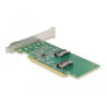 Delock PCI Express 4.0 x16 Karte zu 4 x SFF-8639 NVMe - Bifurcation - Low Profile Formfaktor