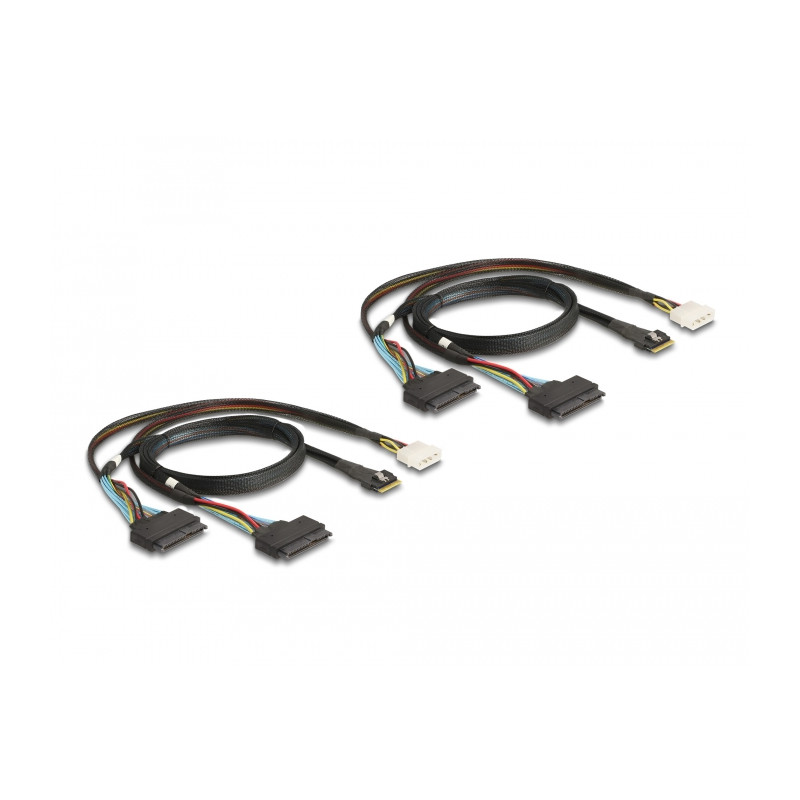 Delock PCI Express 4.0 x16 Karte zu 4 x SFF-8639 NVMe - Bifurcation - Low Profile Formfaktor