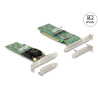 Delock PCI Express x16 Karte zu 4 x intern NVMe M.2 Key M - Low Profile Formfaktor