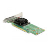 Delock PCI Express x16 Karte zu 4 x intern NVMe M.2 Key M - Low Profile Formfaktor