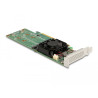 Delock PCI Express x16 Karte zu 4 x intern NVMe M.2 Key M - Low Profile Formfaktor