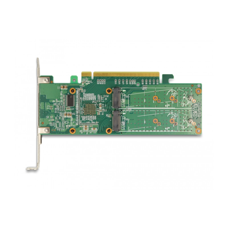 Delock PCI Express x16 Karte zu 4 x intern NVMe M.2 Key M - Low Profile Formfaktor