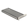 Delock PCI Express 4.0 x16 Karte zu 4 x intern NVMe M.2 Key M mit Kühlkörper und Lüfter - Bifurcation