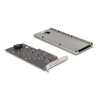 Delock PCI Express 4.0 x16 Karte zu 4 x intern NVMe M.2 Key M mit Kühlkörper und Lüfter - Bifurcation