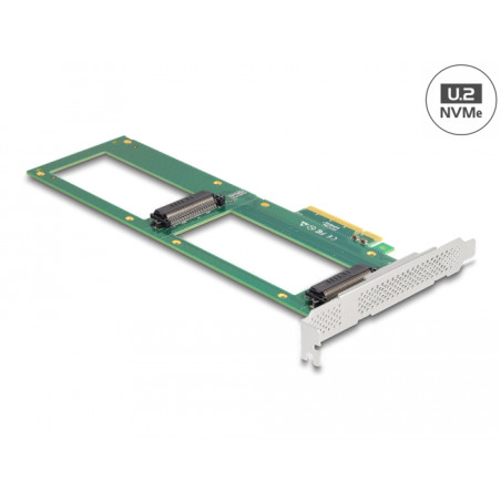 Delock PCI Express 4.0 x8 Karte zu 2 x intern U.2 NVMe SFF-8639 - Bifurcation