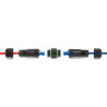 Delock Kabelverbinder RJ45 Buchse zu RJ45 Buchse Cat.6 mit M16 Gewinde IP68 staub- und wasserdicht