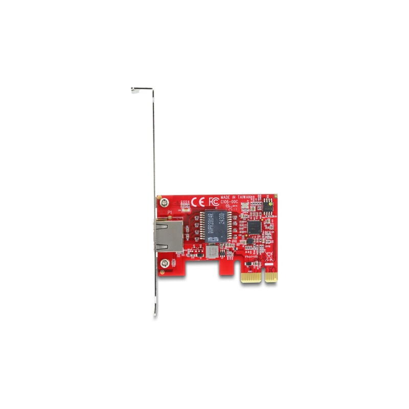 Delock PCI Express x1 Netzwerkkarte 2,5 Gigabit LAN 1 x RJ45 i225