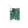 Delock PCI Express x1 Karte zu 3 x USB 5 Gbps Typ-A Buchse + 1 x Gigabit LAN